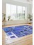 Dijital Kaymaz Taban Yıkanabilir Patchwork Desen Yolluk Mutfak Salon Halısı, Patchwork-11-Mavi, 2