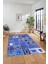Dijital Kaymaz Taban Yıkanabilir Patchwork Desen Yolluk Mutfak Salon Halısı, Patchwork-11-Mavi, 5