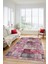 Dijital Kaymaz Taban Yıkanabilir Patchwork Desen Yolluk Mutfak Salon Halısı, Patchwork-18-Pembe, 5
