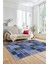Dijital Kaymaz Taban Yıkanabilir Patchwork Desen Yolluk Mutfak Salon Halısı, Patchwork-07-Mavi, 2