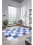 Dijital Kaymaz Taban Yıkanabilir Patchwork Desen Yolluk Mutfak Salon Halısı, Patchwork-19-Mavi, 1