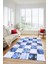 Dijital Kaymaz Taban Yıkanabilir Patchwork Desen Yolluk Mutfak Salon Halısı, Patchwork-19-Mavi, 4