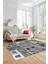 Dijital Kaymaz Taban Yıkanabilir Patchwork Desen Yolluk Mutfak Salon Halısı, Patchwork-11-Gri, 1