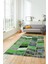 Dijital Kaymaz Taban Yıkanabilir Patchwork Desen Yolluk Mutfak Salon Halısı, Patchwork-10-Yeşil, 2