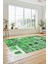 Dijital Kaymaz Taban Yıkanabilir Patchwork Desen Yolluk Mutfak Salon Halısı, Patchwork-11-Yeşil, 2