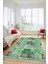 Dijital Kaymaz Taban Yıkanabilir Patchwork Desen Yolluk Mutfak Salon Halısı, Patchwork-18-Yeşil, 4