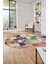 Baskılı Kaymaz Taban Yıkanabilir Patchwork Desen Oval Yolluk Salon Halısı, O-Patchwork-03-Renkli, 3
