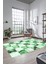Dijital Kaymaz Taban Yıkanabilir Patchwork Desen Yolluk Mutfak Salon Halısı, Patchwork-19-Yeşil, 1