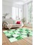 Dijital Kaymaz Taban Yıkanabilir Patchwork Desen Yolluk Mutfak Salon Halısı, Patchwork-19-Yeşil, 5