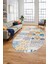 Baskılı Kaymaz Taban Yıkanabilir Patchwork Desen Oval Yolluk Salon Halısı, O-Patchwork-02-Renkli, 1