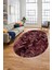 Baskılı Kaymaz Taban Yıkanabilir Patchwork Desen Oval Yolluk Salon Halısı, O-Patchwork-13-Kırmızı, 4