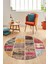 Baskılı Kaymaz Yıkanabilir Patchwork Desen Yuvarlak Mutfak Salon Halısı, Y-Patchwork-04-Renkli, 2