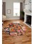 Baskılı Kaymaz Yıkanabilir Patchwork Desen Yuvarlak Mutfak Salon Halısı, Y-Patchwork-12-Renkli, 5