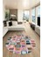 Baskılı Kaymaz Yıkanabilir Patchwork Desen Yuvarlak Mutfak Salon Halısı, Y-Patchwork-14-Renkli, 5