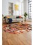 Baskılı Kaymaz Taban Yıkanabilir Patchwork Desen Oval Yolluk Salon Halısı, O-Patchwork-12-Renkli, 5