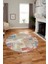 Baskılı Kaymaz Yıkanabilir Patchwork Desen Yuvarlak Mutfak Salon Halısı, Y-Patchwork-20-Renkli, 2