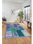 Dijital Kaymaz Taban Yıkanabilir Patchwork Desen Yolluk Mutfak Salon Halısı, Patchwork-01-Mavi, 1