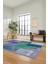 Dijital Kaymaz Taban Yıkanabilir Patchwork Desen Yolluk Mutfak Salon Halısı, Patchwork-01-Mavi, 2