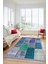 Dijital Kaymaz Taban Yıkanabilir Patchwork Desen Yolluk Mutfak Salon Halısı, Patchwork-01-Mavi, 3