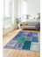 Dijital Kaymaz Taban Yıkanabilir Patchwork Desen Yolluk Mutfak Salon Halısı, Patchwork-01-Mavi, 5
