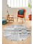 Baskılı Kaymaz Yıkanabilir Patchwork Desen Yuvarlak Mutfak Salon Halısı, Y-Patchwork-02-Gri, 3