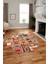 Baskılı Kaymaz Yıkanabilir Patchwork Desen Yuvarlak Mutfak Salon Halısı, Y-Patchwork-11-Renkli, 5