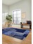 Dijital Kaymaz Taban Yıkanabilir Patchwork Desen Yolluk Mutfak Salon Halısı, Patchwork-15-Mavi, 5