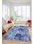 Dijital Kaymaz Taban Yıkanabilir Patchwork Desen Yolluk Mutfak Salon Halısı, Patchwork-18-Mavi, 5