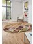 Baskılı Kaymaz Taban Yıkanabilir Patchwork Desen Oval Yolluk Salon Halısı, O-Patchwork-08-Renkli, 1