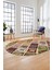 Baskılı Kaymaz Taban Yıkanabilir Patchwork Desen Oval Yolluk Salon Halısı, O-Patchwork-08-Renkli, 3
