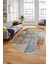 Baskılı Kaymaz Taban Yıkanabilir Patchwork Desen Oval Yolluk Salon Halısı, O-Patchwork-17-Renkli, 2