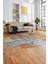 Baskılı Kaymaz Taban Yıkanabilir Patchwork Desen Oval Yolluk Salon Halısı, O-Patchwork-17-Renkli, 3