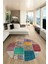 Baskılı Kaymaz Yıkanabilir Patchwork Desen Yuvarlak Mutfak Salon Halısı, Y-Patchwork-01-Renkli, 2