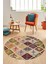 Baskılı Kaymaz Yıkanabilir Patchwork Desen Yuvarlak Mutfak Salon Halısı, Y-Patchwork-08-Renkli, 1