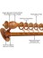 Ahşap Başlıklı Raylı Eko Rustik Perde Askısı (Alüminyum Boru) Plastik Halka ve Klips 2