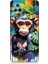 Xiaomi Poco F4 Uyumlu Sevimli Maymun ve Yapraklar Desenli Silikon Kılıf 1