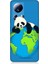 Xiaomi Mi 13 Lite Uyumlu Yorgun Panda ve Dünya Desenli Silikon Kılıf 1
