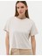Kadın Krem Regular Fit Tişört 50269359-VR071 2