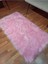 Dolgun Uzun Tüylü Premium Kalite Kuzu Post Peluş Shaggy Halı, Kuzudüzpembe, 3