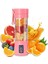 Pembe Tarzı 380ML Mini Blender USB Meyve Sıkacağı Bardağı 6-Blade Taze Meyve Suyu Sıkacağı Sıkacağı 3.7V Pil Taşınabilir Blender Seyahat Ofis Için (Yurt Dışından) 1