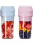 Pembe Tarzı Mini Blender Taşınabilir Kişisel Smoothie Sıkacağı Mikser ile Ev Ofis Seyahati Için Bıçaklar (Yurt Dışından) 2