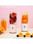 Beyaz Stil 500ML Mini El Shakes Smoothies Mutfak Kişisel Seyahat Ev Ofis Mikser Taşınabilir Blender Meyve Sıkacağı Bardağı 4 Bıçak (Yurt Dışından) 4