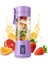 Mor Tarzı 380ML Mini Blender USB Meyve Sıkacağı Bardağı 6-Blade Taze Meyve Suyu Sıkacağı Sıkacağı 3.7V Pil Taşınabilir Blender Seyahat Ofis Için (Yurt Dışından) 1