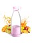 Pembe Tarzı 300ML Taşınabilir Blender Meyve Mikserleri USB Şarj Edilebilir Smoothie Mini Blender Kişisel Meyve Sıkacağı -Pembe (Yurt Dışından) 1