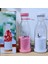 Pembe Tarzı 300ML Taşınabilir Blender Meyve Mikserleri USB Şarj Edilebilir Smoothie Mini Blender Kişisel Meyve Sıkacağı -Pembe (Yurt Dışından) 3