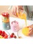 Yeşil Stil Taşınabilir Meyve Sıkacağı Bardağı Meyve Suyu Yapma Makinesi Meyve Suyu Bardağı 400 ml 6 Bıçaklı Otomatik Küçük Elektrikli Meyve Sıkacağı Smoothie Blenderı Buz Kırma Fincan (Yurt Dışından) 2