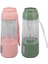 Pembe Tarzı Fincan Blender Blender Paslanmaz Çelik Bıçak 300 ml Kapasiteli Ah Mini Taşınabilir Ev Için Ofis Için Seyahat Için (Yurt Dışından) 4