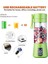 Mavi Stil Taşınabilir Blender USB Mikser Elektrikli Meyve Sıkacağı Makinesi Smoothie Blender Mini Mutfak Robotu Kişisel Blender Meyve Suyu Karıştırıcılar (Yurt Dışından) 3