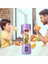 Pembe Tarzı 380 ml Mini Içme Blender USB Meyve Sıkacağı Bardağı 6-Blade Taze Meyve Sıkacağı Sıkacağı 3.7 V Pil Elektrikli Blender Seyahat Ofis Için (Yurt Dışından) 3