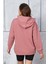 Fancy Kadın Kapüşonlu Kanguru Cepli Arma Detaylı Regular Sweatshirt 2